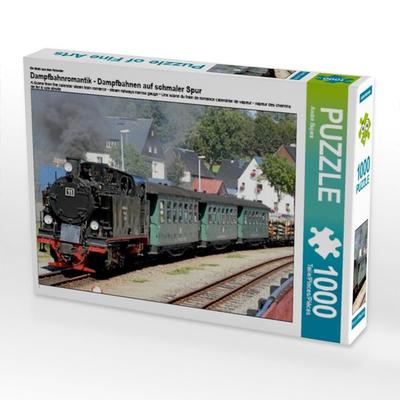 CALVENDO Puzzle Ein Motiv aus dem Kalender Dampfbahnromantik - Dampfbahnen auf schmaler Spur | 1000 Teile Lege-Größe 64x48cm Foto-Puzzle für