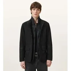 ALL SAINTS für Herren. M061LB Americana de Piel Survey schwarz (XL), Lässig, Leder