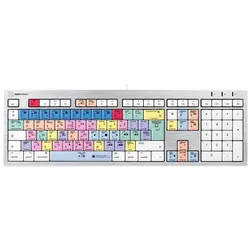 Logickeyboard LKB-PPROCC-CWMU-UK. Tastatur Formfaktor: Standard, Tastatur-Stil: Gerade, Übertragung (Eng. Int., Kabelgebunden), Tastatur, Schwarz, Beige