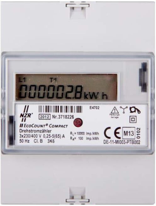 NZR DS-Hutschienenzähler 3x230/400V EcoCount, 33220216)