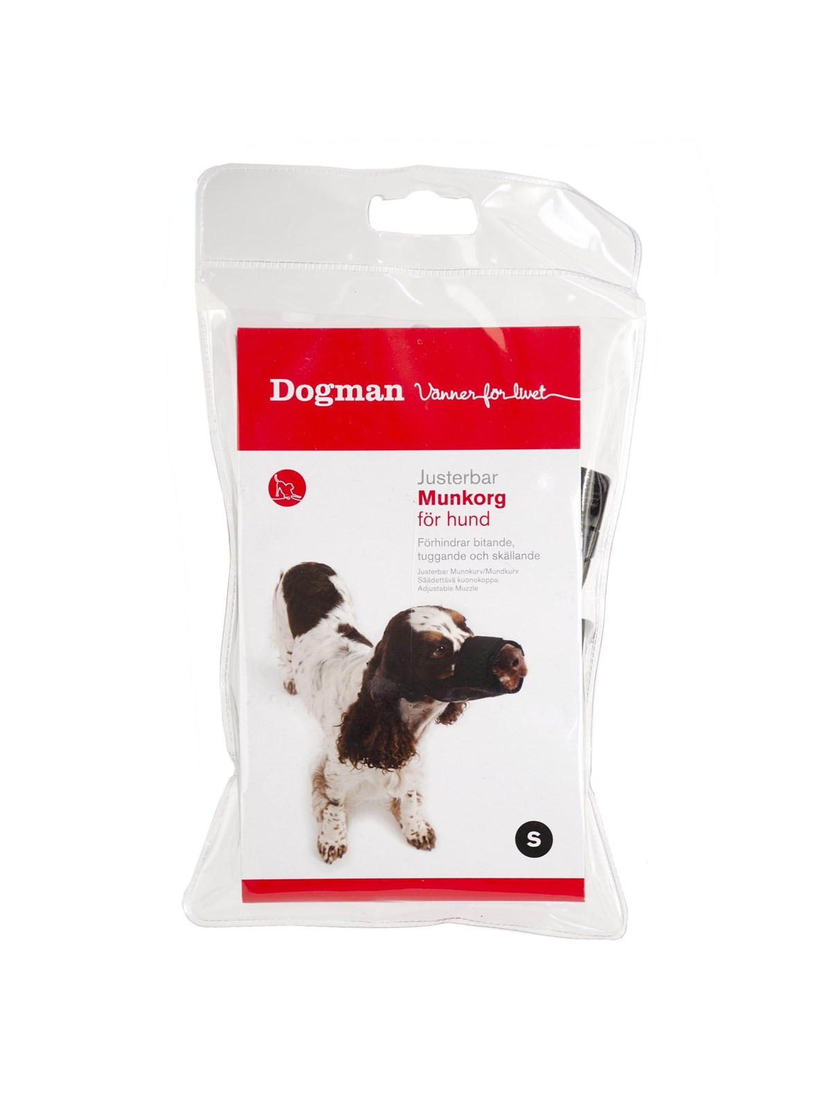 Dogman Dog Muzzle Black Nylon L Snout Size 25-29cm