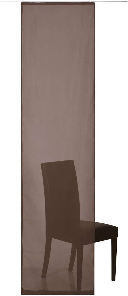 Elbersdrucke Schuifgordijn Feel Good Uni Bruin 245 x 60 cm