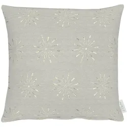 Apelt Dekokissenhülle Sterne 6302 40x40 cm | taupe - grau