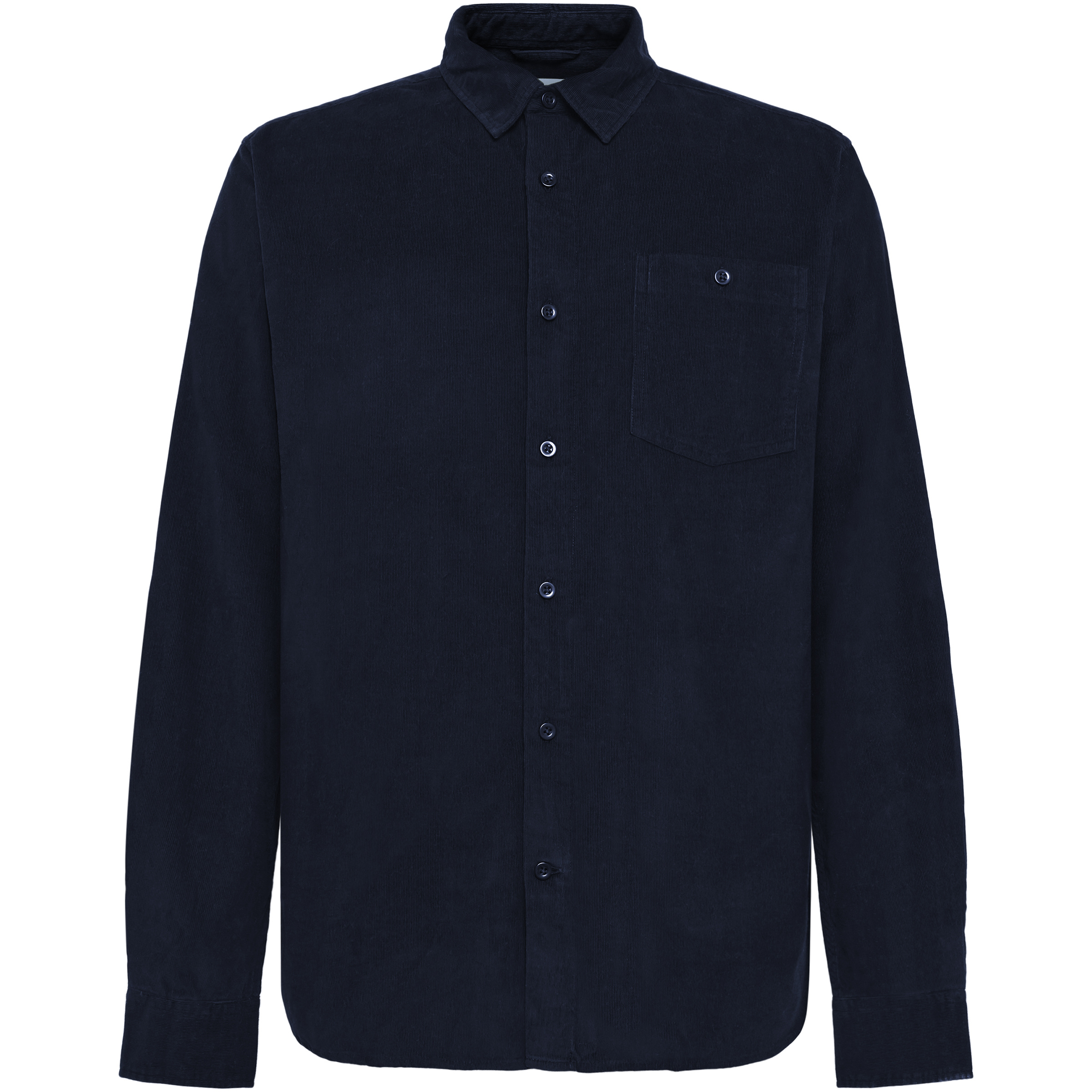 KnowledgeCotton Apparel Corduroy Herren Hemden blau Größe S Lifestyle Hautfreundlich