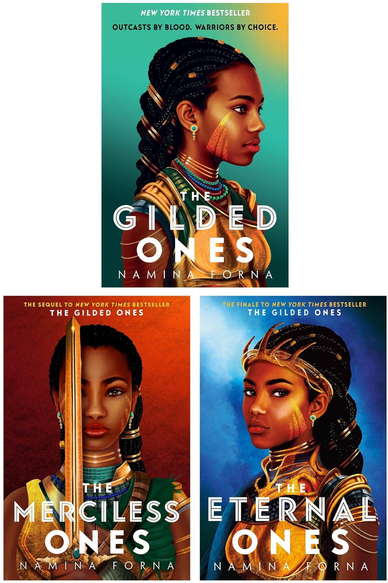 The Gilded Ones Series 3 Books Collection Set By Namina Forna - Ages 14+ - Paperback Usborne Publishing Ltd