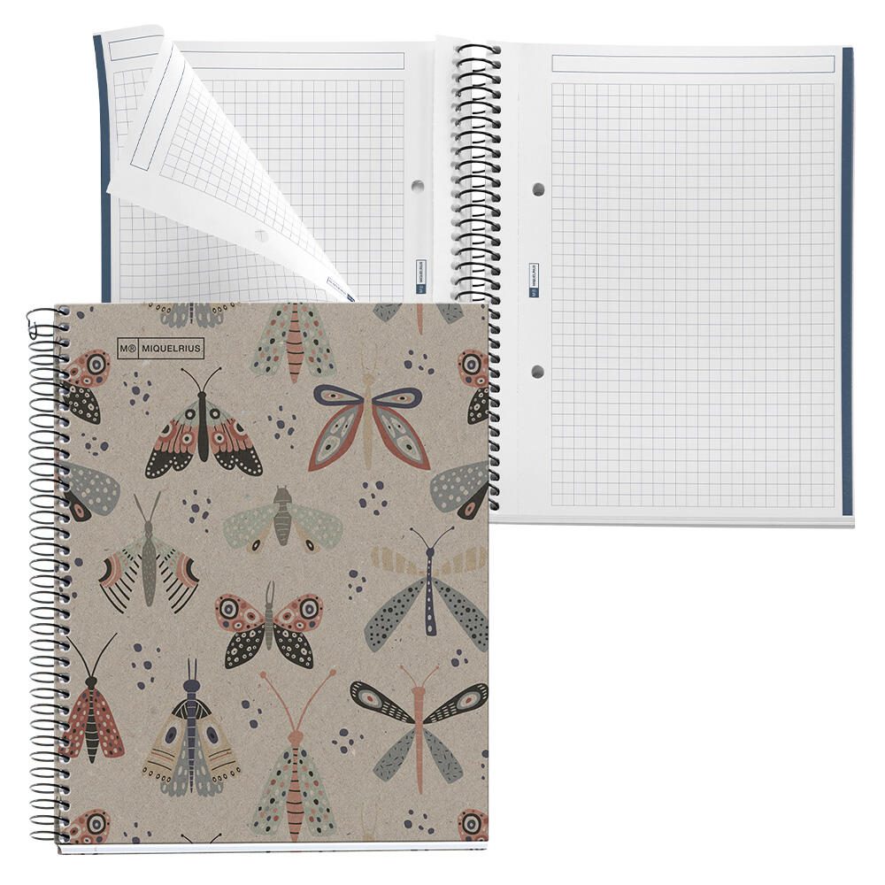 MIQUELRIUS Eco Design Collegeblock DIN A5 kariert bunt A610799