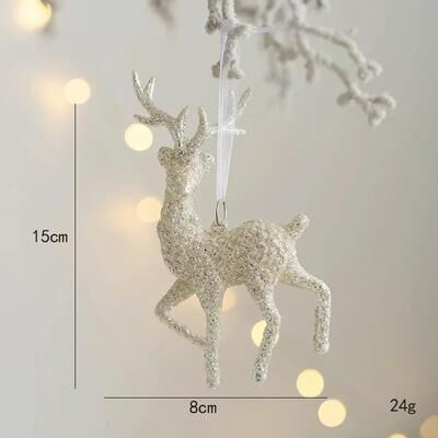 Uplift Treasures Christmas Tree Hanging Pendant Deer Angel And Star Ornament 15