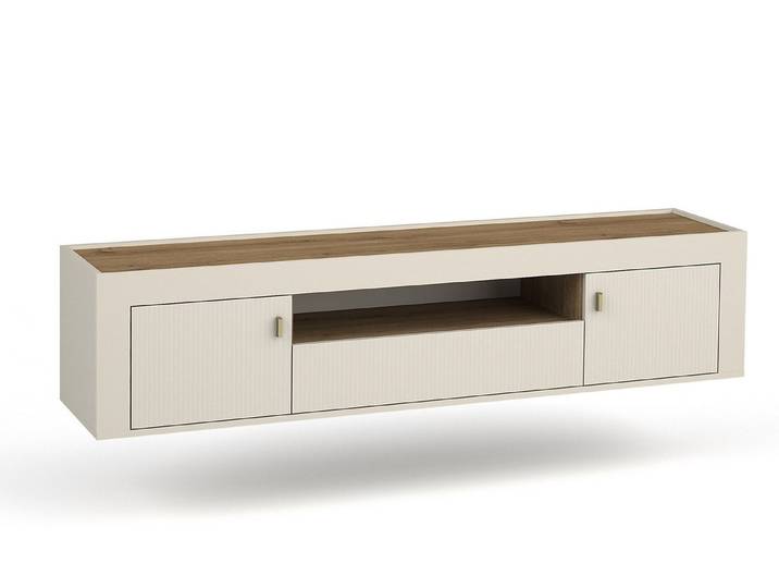 Compleo TV-Schrank hängendes TV-Möbel, zwei Türen, Lowboard mit Schublade TRENDS