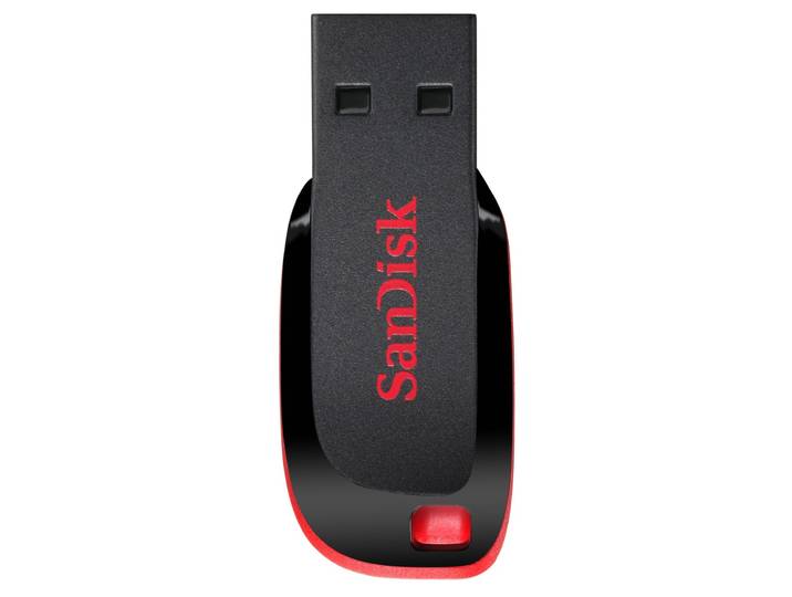 SanDisk Cruzer Blade 128GB USB-sticks Zwart