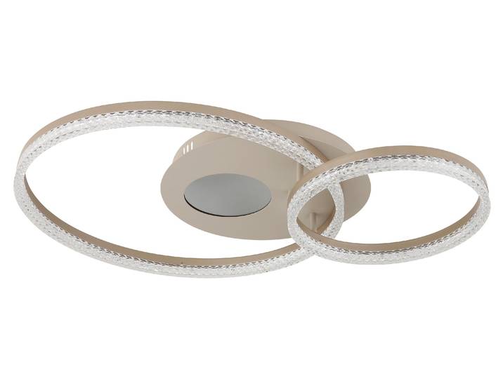 Plafonnier LED\, modèle SANFORD\, effet 3D\, design en cristal\, longueur 70 cm