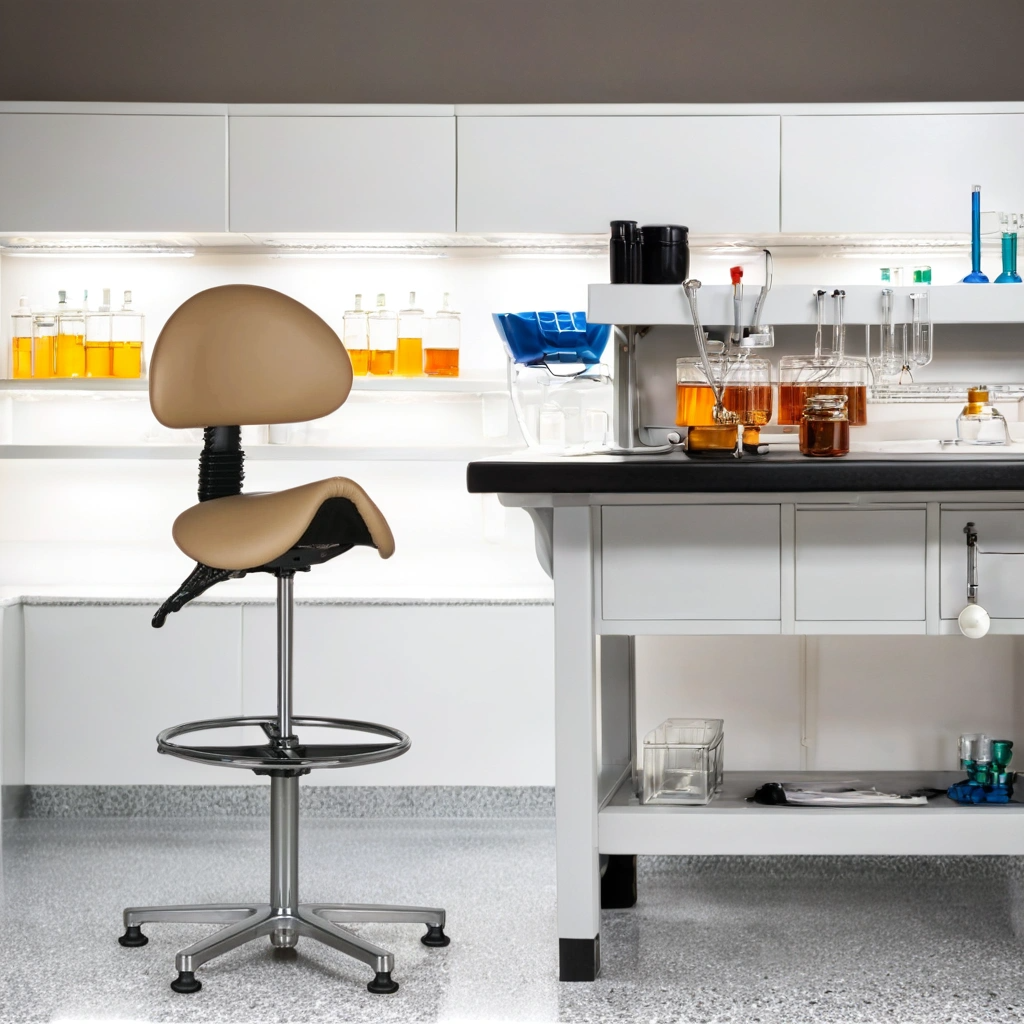 B2B Partner Sattelstuhl ohne Rollen ELEN, beige