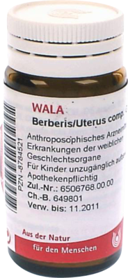 WALA Heilmittel GmbH BERBERIS/UTERUS comp.Globuli 20 g 08784521