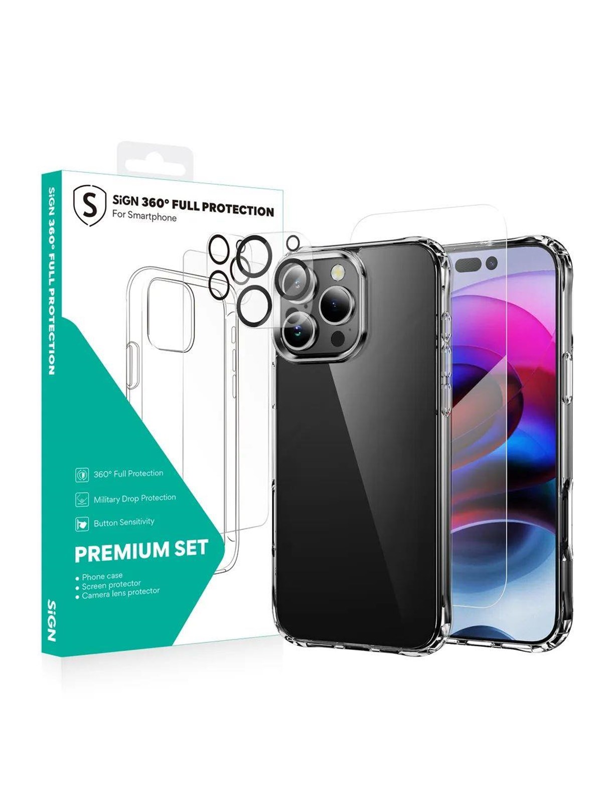 SiGN 360 Complete Protection Package for iPhone 16 Plus
