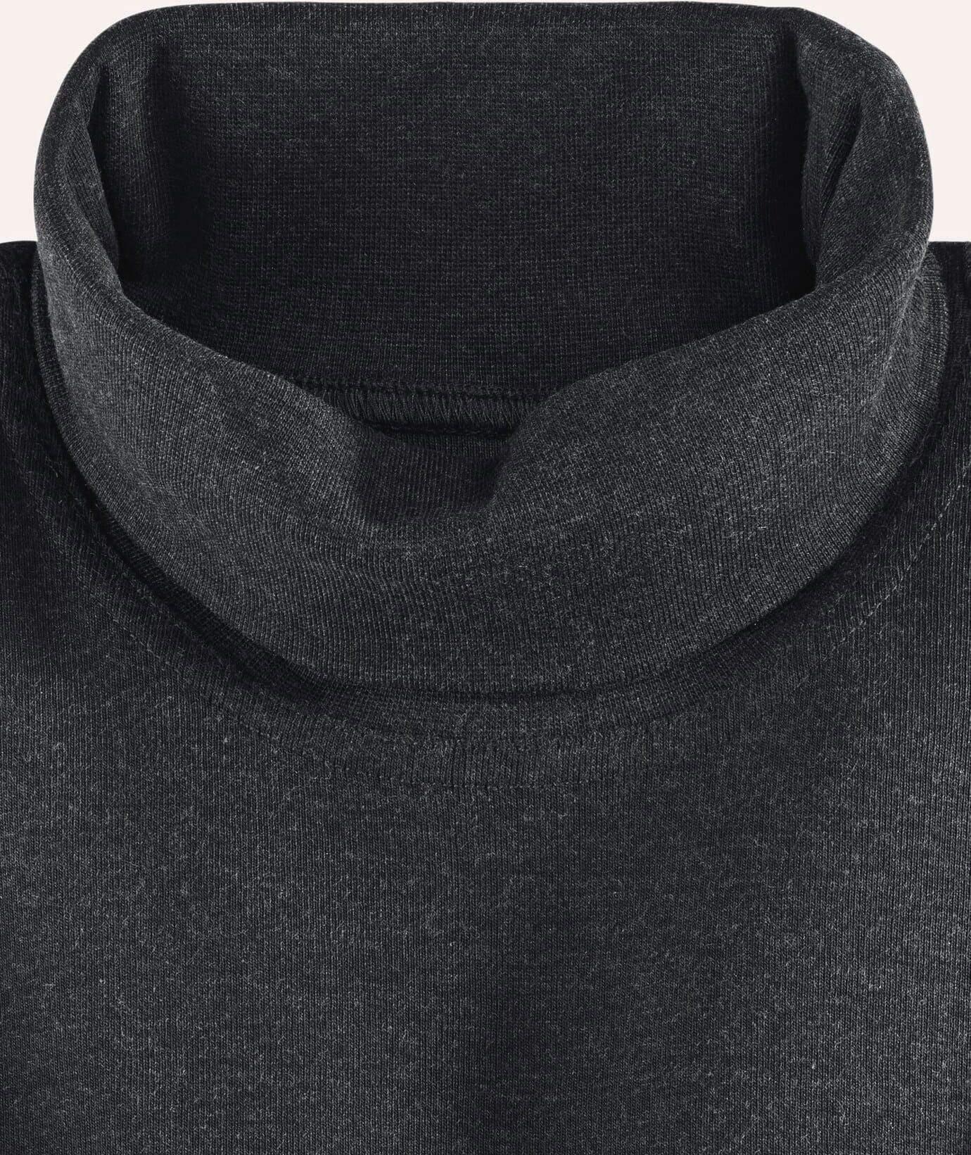 Walbusch Rollkragen-Shirt, , Farbe Schwarz, 48, supergekämmte Baumwolle besonders formstabil Herren