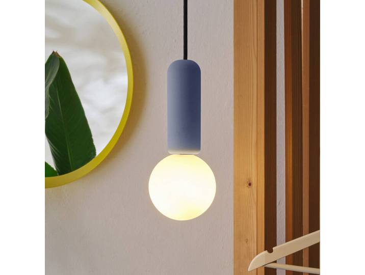 OSRAM Hängelampe Decor Concrete Mic, dimmbar, blau, für Wohn- / Esszimmer, Beton, Modern, Pendelleuchte