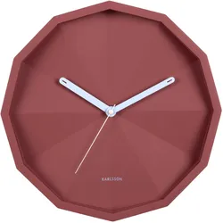 Karlsson, Wanduhr, Wanduhr „Firenze“ in Burgunderrot mit zartem Blau