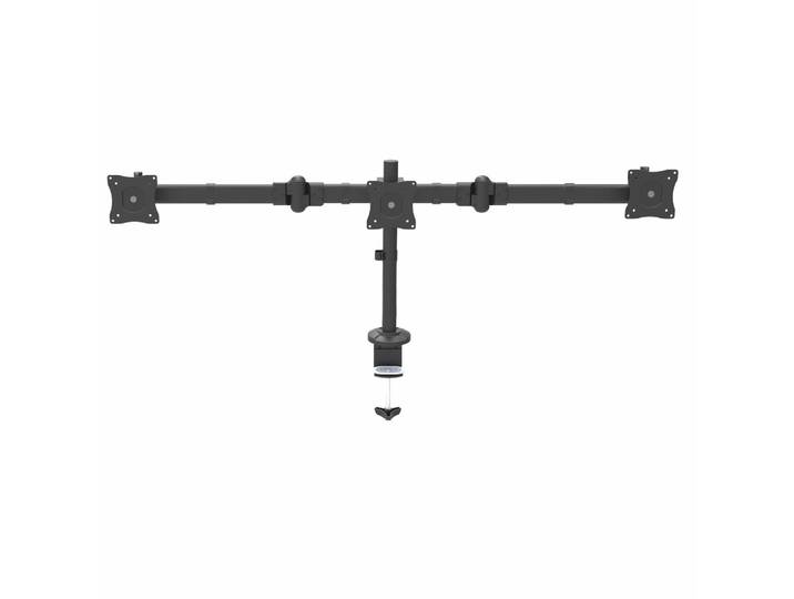 StarTech.com Support de Bureau Bras Triple pour Moniteur - Support VESA 3 Écran jusqu'à 27' - Mât Articulé/Réglable - Inclinaison/Pivotement/Rotation