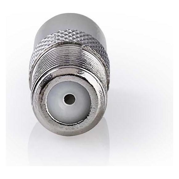 Nedis Satelliten- und Antennenadapter | IEC (Coax) Stecker | F Buchse | Vernickelt | 75 Ohm | Gerade (Stecker und Verbinder) (CSGP41954ME)