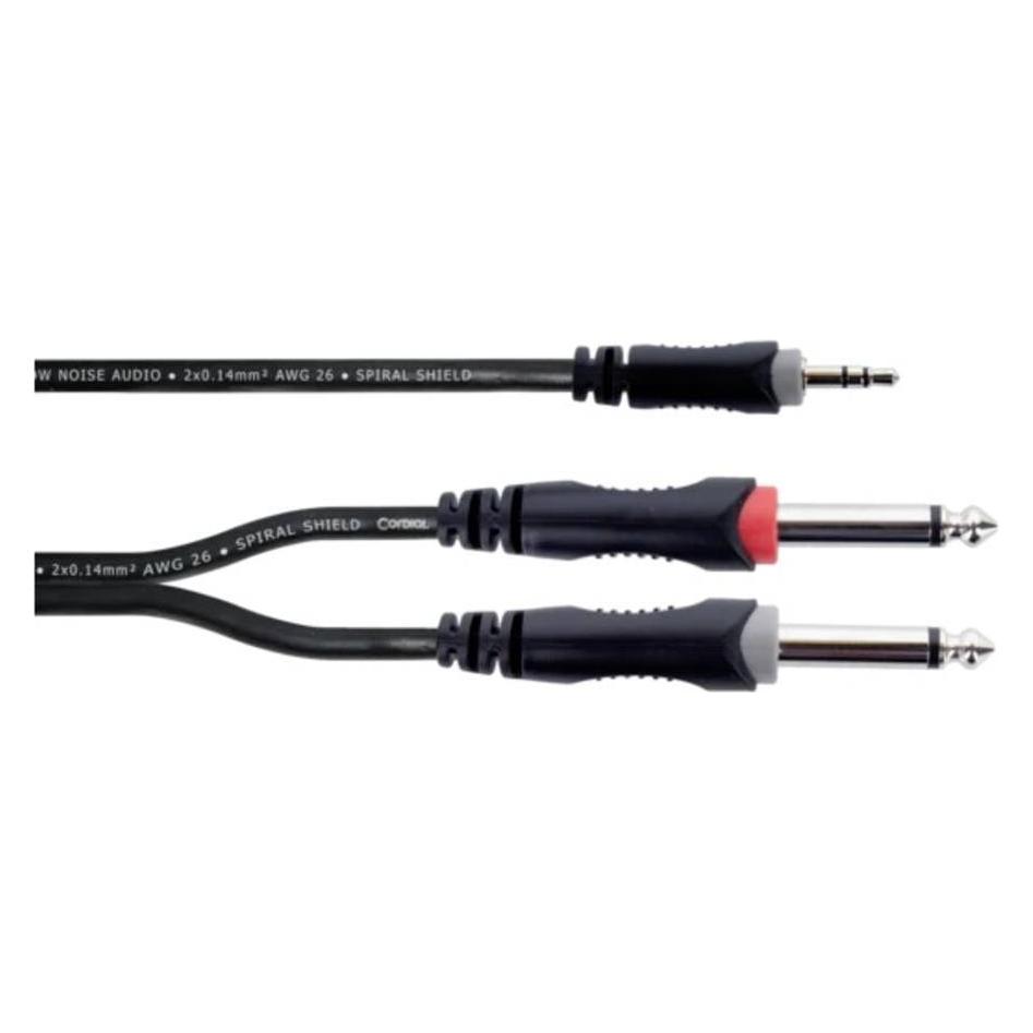 Cordial 14862 Audio Y-Adapter (1x Klinkenstecker 3.5 mm - 2x Klinkenstecker 6.3 (14862)