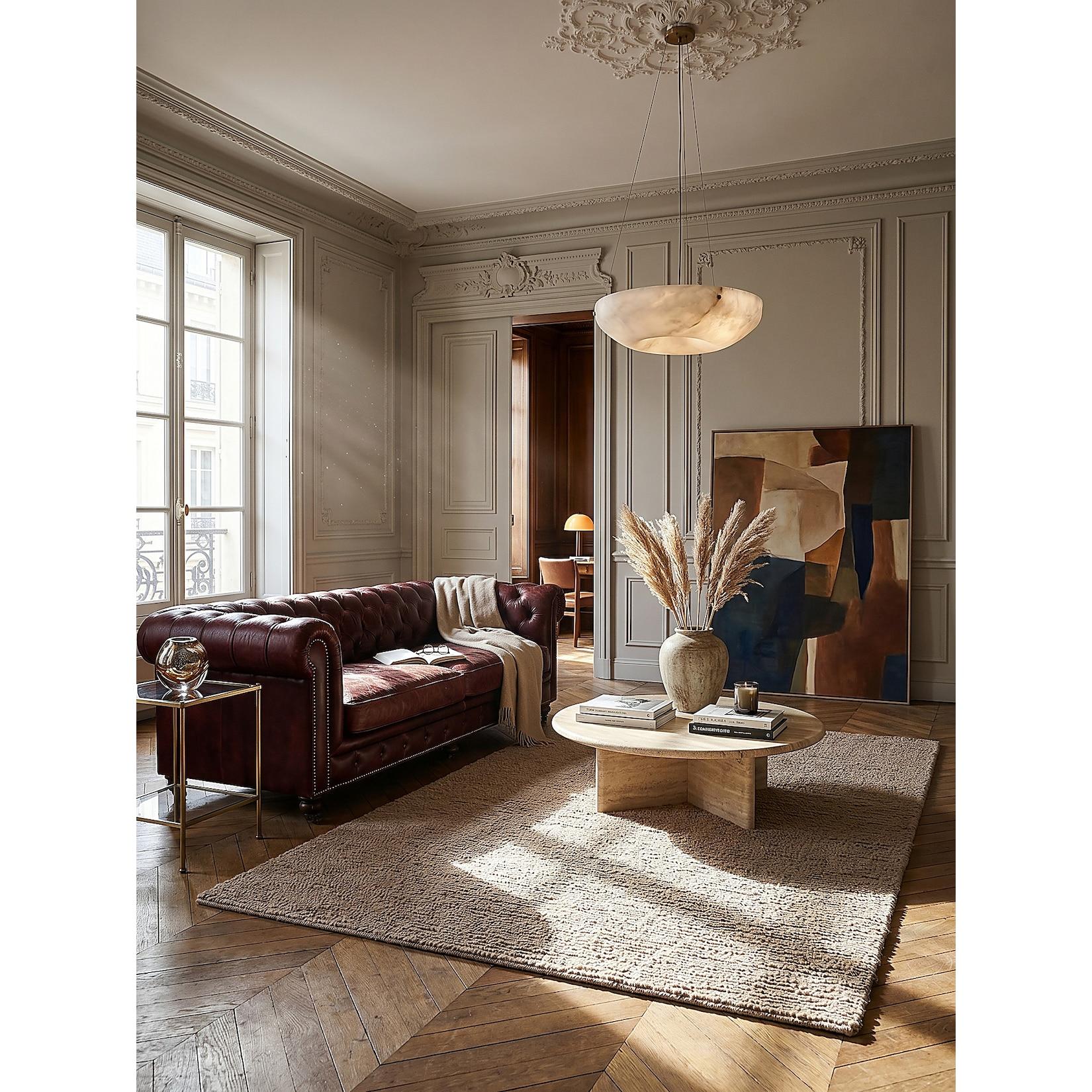 Wollteppich uni Natur 120 x 170 cm - ALNE Kadima Design