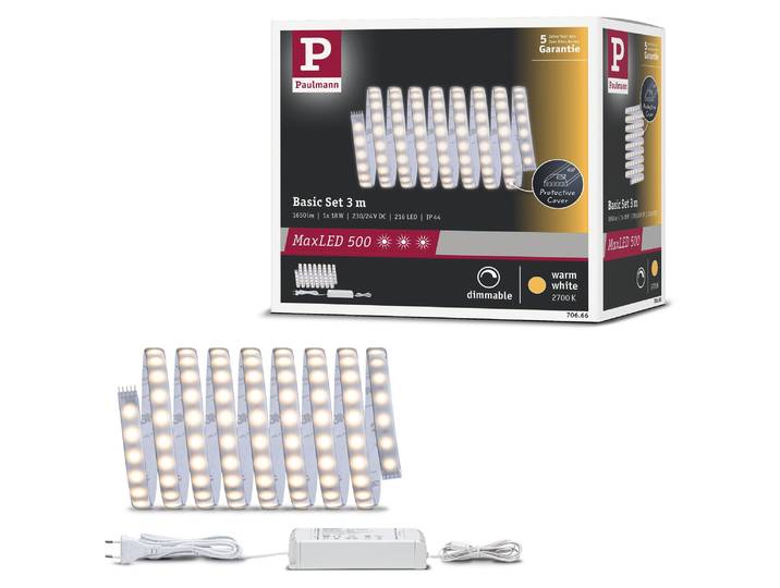 Paulmann MaxLED 500 LED Strip Warmweiß Basisset