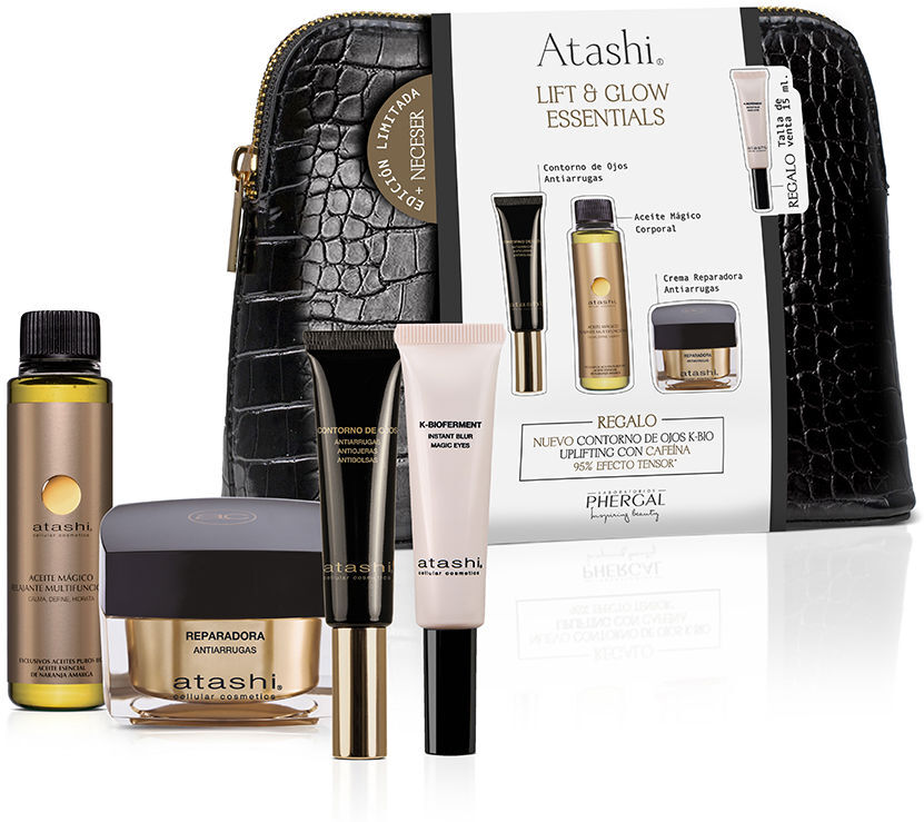Atashi Coffret de 5 produits anti-rides Lift & Glow Essentials