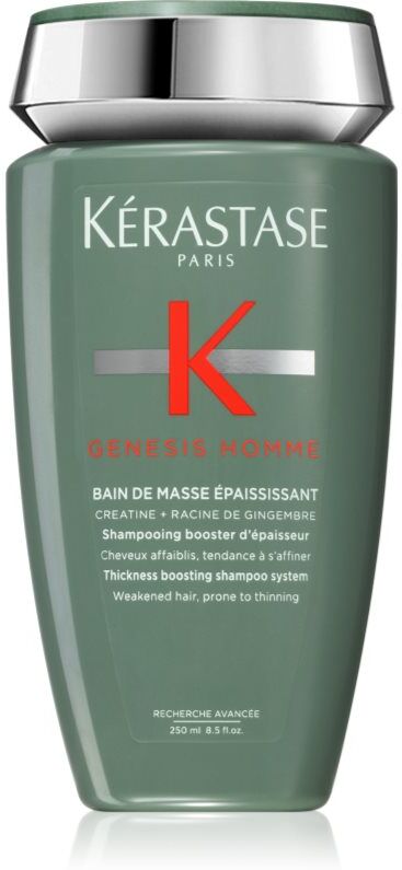 Kérastase Genesis Homme Bain de Masse Epaississant shampoing fortifiant anti-chute pour homme 250 ml