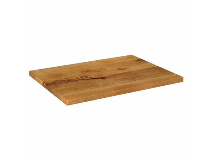 GFDWPUY Tischplatte 80x70x3,8 cm Rechteckig Massivholz Mango Rustikales Design, Vielseitig Kombinierbar, Einfache Reinigung, Feuchtes Tuch