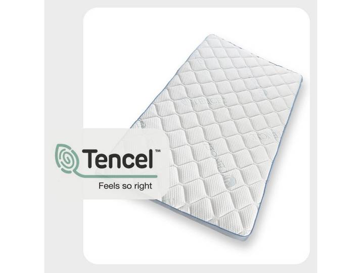 MatratzenL.A.B®, Topper TENCEL™ Lyocell Premium Bezug H2 mittel & H3 fest, 12 cm hoch, Viscoschaum und Kaltschaum, Matratzentopper ideal für Ihre Boxspringbett. klebstofffrei