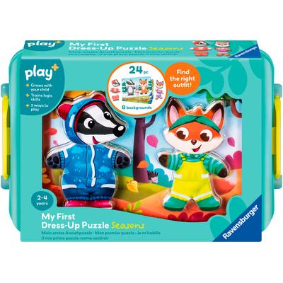 Puzzle RAVENSBURGER "Mein erstes Anziehpuzzle: Jahreszeiten", bunt, Puzzles, KinderB:28cm H:18,5cm, B:28cm H:18,5cm