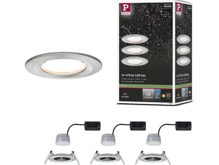 Paulmann LED Einbauleuchte Nova Basisset starr