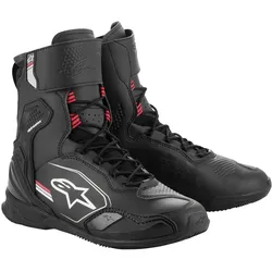 Alpinestars, Motorradschuhe, Superfaster Motorradschuhe schwarz / grau / hellrot 45 (Herren, 45)