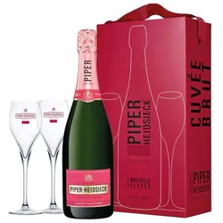 Piper Heidsieck Rosé Sauvage Brut - Set mit 2 Gläsern