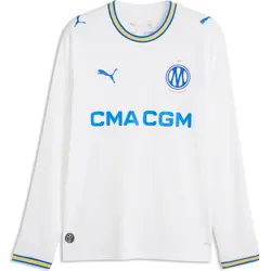 Puma, Herren, Fussballtrikot, Langarmtrikot Heim OM 2026/27 (XL), Blau, Weiss