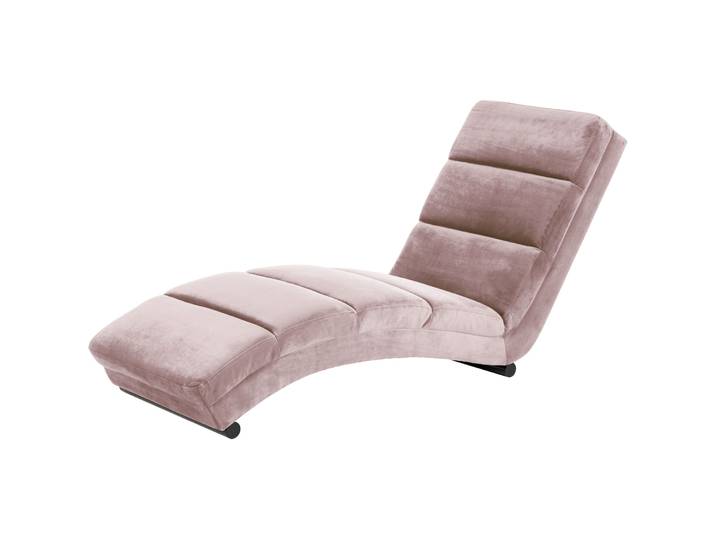 Liege Flint Rosa, Schwarz Samt, Metall B 60 T 170 H 82 cm - Liege
