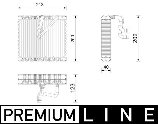 MAHLE AE 270 000P Verdampfer Klimaanlage Klimaverdampfer für VW POLO (AW1, BZ1) Taigo (CS1) für SEAT Arona (KJ7)