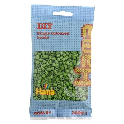 HAMA Beutel mit Perlen Helle Olive 1000 Stück