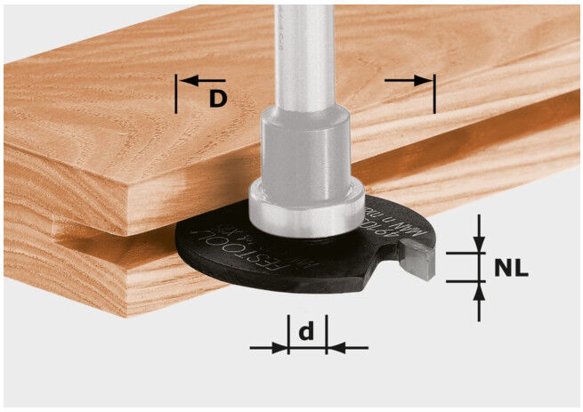 Disque à rainurer à plaquettes Festool HW D40x2 (491040)