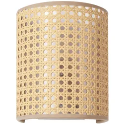 Lux.Pro, Deckenleuchte, Wandleuchte Ascot 3er Set Rattanoptik (E27)