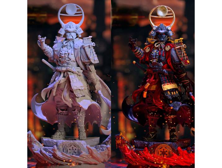 31CM Science-Fiction guerrier impression 3D personnage de film modèle Kit non assemblé non peint personnalisé Puzzle GK Figure T_0187