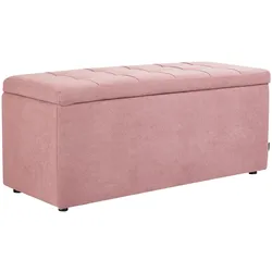 OTTOMANE mit Stauraum Stoff Rosa Orem