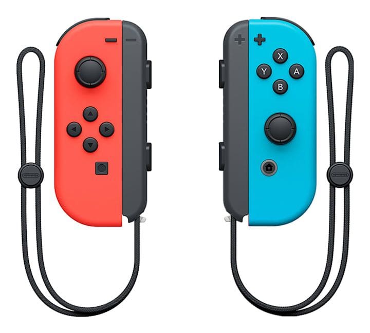 Joy-Con 2er Set Analog / Digital Gamepad für Nintendo Switch (Rot, Cyan) 10019744