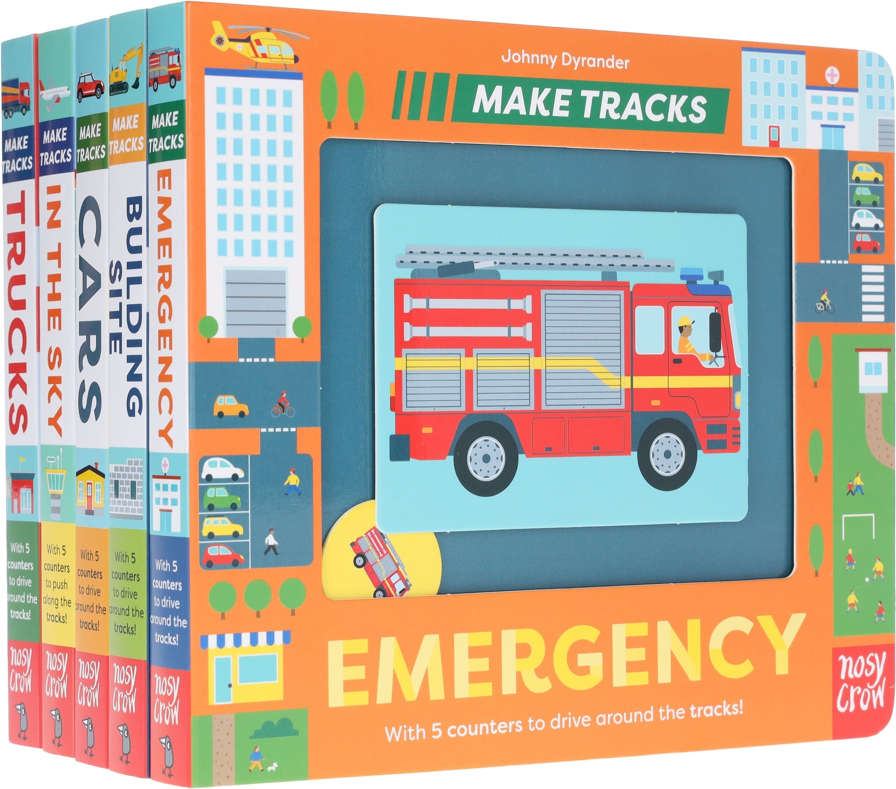 Make Tracks Series by Johnny Dyrander 5 Books Collection Set - Ages 2-5 - Board Book Nosy Crow Ltd