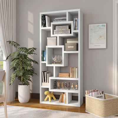 Furniture of America Tribeca Modern Multi-Shelf Open Back Bookcase/Display Cabinet