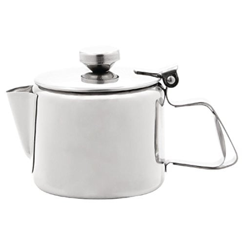 Olympia Concorde RVS theepot, 290 ml, zilver, hoogglans spiegelafwerking