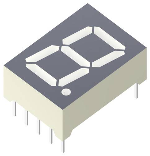 Kingbright 7-Segment-Anzeige Rot 13.2mm 1.95 V, 2.5V Ziffernanzahl: 1 SA52-11SURKWA