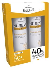 Heliocare 360º Protetor Solar Spray Invisível SPF50+ Duplo 2 un x 200ml