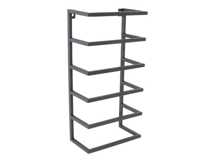 Loft42 Handtuchständer Kick Schwarz, Metall, 25x48x12 cm, Badezimmer, Badezimmerausstattung, Handtuchhalter