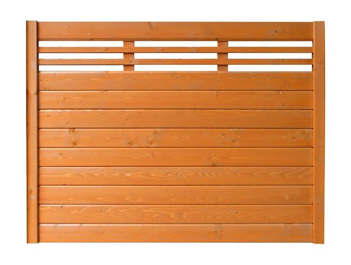 Sichtschutzelement BM MASSIVHOLZ EA5Y-F1X 2 , braun (kirschbaumfarben), H:135cm, Holzwerkstoff, Zaunelemente, Sichtschutzelement, LxH: 180x135 cm