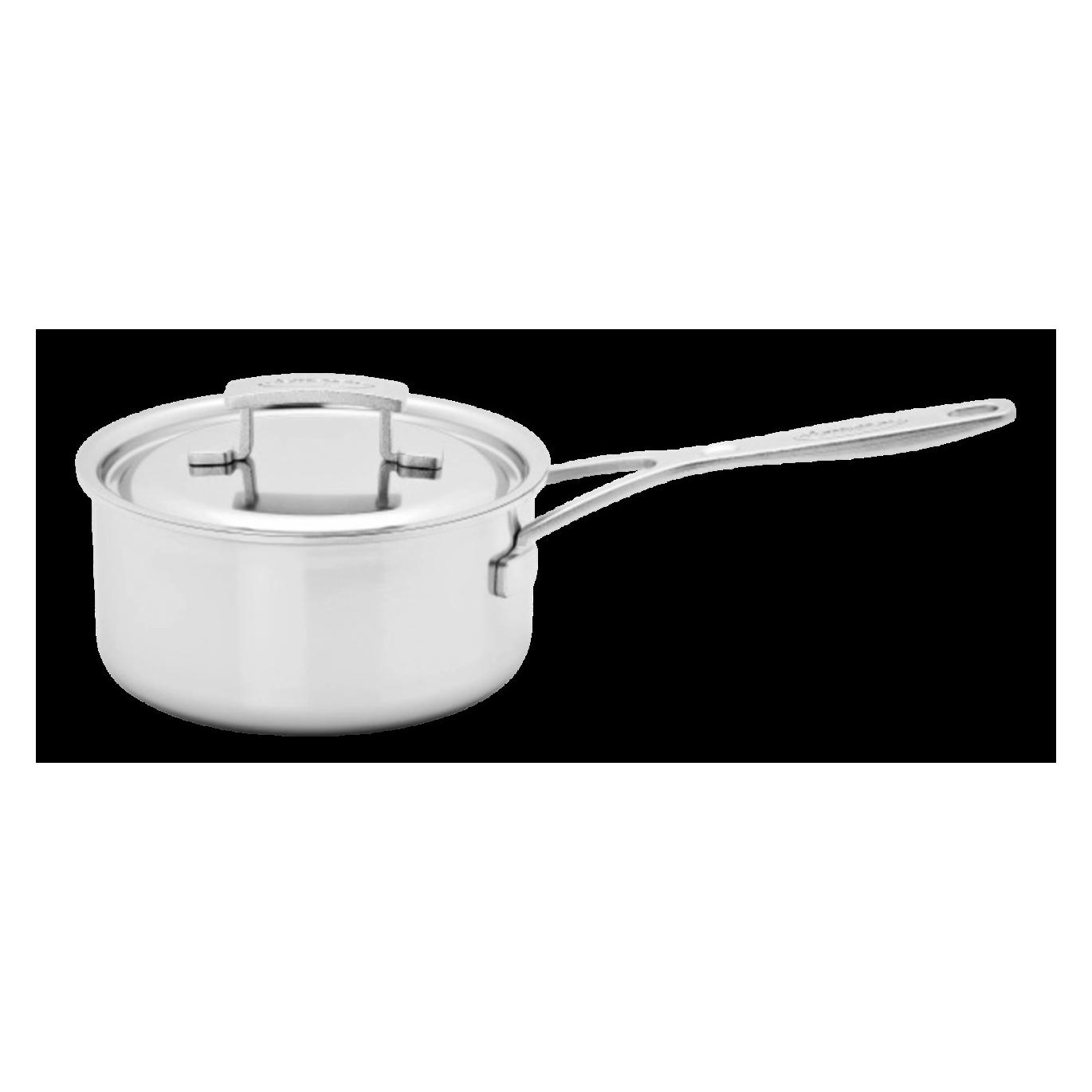 Demeyere Industry 5 Stielkasserolle mit Deckel 16cm 1.5lt (Kochtopf) (67416+67516)